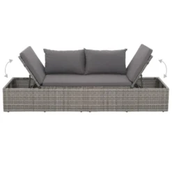 VidaXL Tuinbed 195x60 Cm Poly Rattan Grijs 6 VidaXL Tuinbed 195x60 Cm Poly Rattan Grijs -VIDAXL Banken Verkoop 0c62a5e361674cb3ba66ee61da3668f5