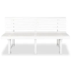 VidaXl Tuinbank 145,5 Cm Kunststof Wit 6 VidaXl Tuinbank 145,5 Cm Kunststof Wit -VIDAXL Banken Verkoop 0c81b9f2d02f48efa43dffd5f65299e7
