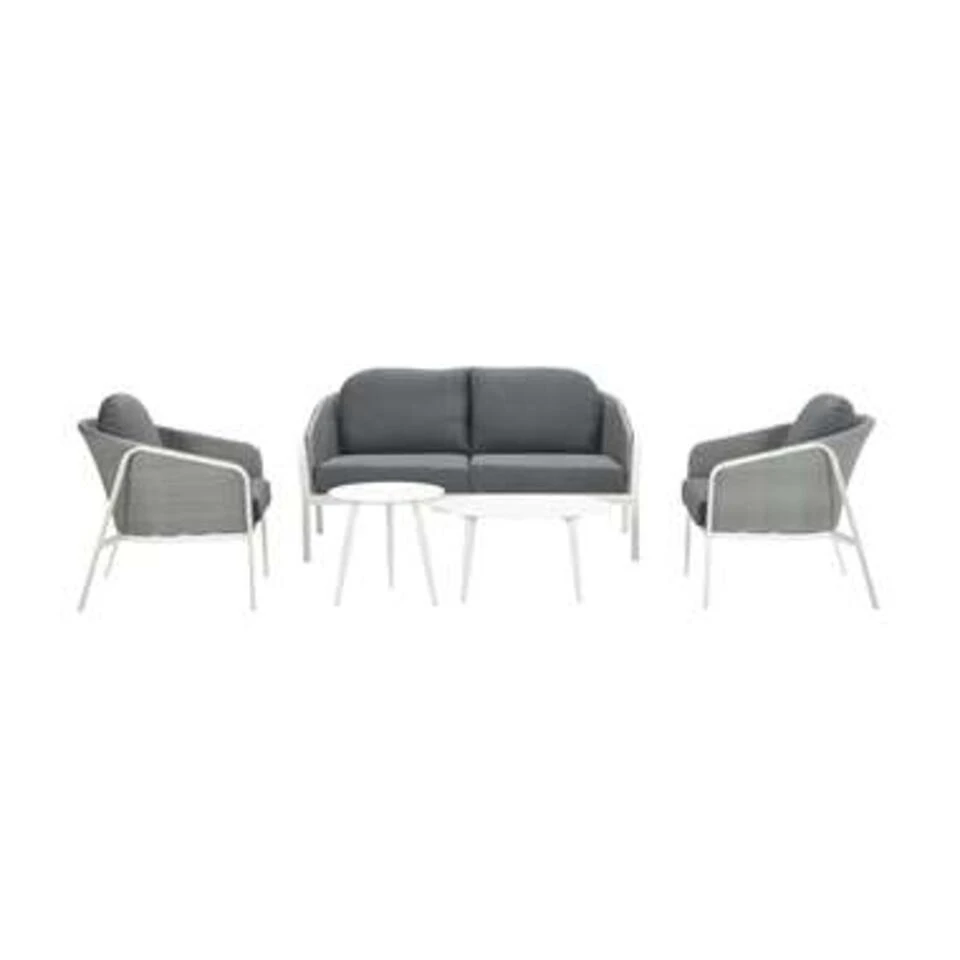 Garden Impressions Pula Loungeset 5-delig - Wit 1 Garden Impressions Pula Loungeset 5-delig - Wit