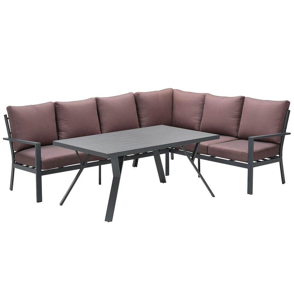 Garden Impressions Senja Lounge Dining Set 3-delig Rechts - Koper 1 Garden Impressions Senja Lounge Dining Set 3-delig Rechts - Koper