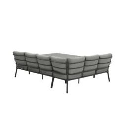 Garden Impressions Senja Lounge Dining Set R + Stoel - D. Grijs 7 Garden Impressions Senja Lounge Dining Set R + Stoel - D. Grijs -VIDAXL Banken Verkoop 1000035563 0104