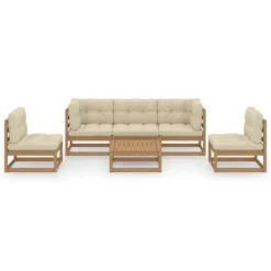 VidaXL 6-delige Loungeset Met Kussens Massief Grenenhout -VIDAXL Banken Verkoop 1000036211 0102