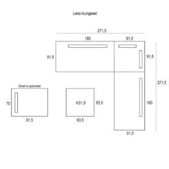 Garden Impressions Lena Loungeset 4-delig - Mint Grijs 6 Garden Impressions Lena Loungeset 4-delig - Mint Grijs -VIDAXL Banken Verkoop 1000041217 0103