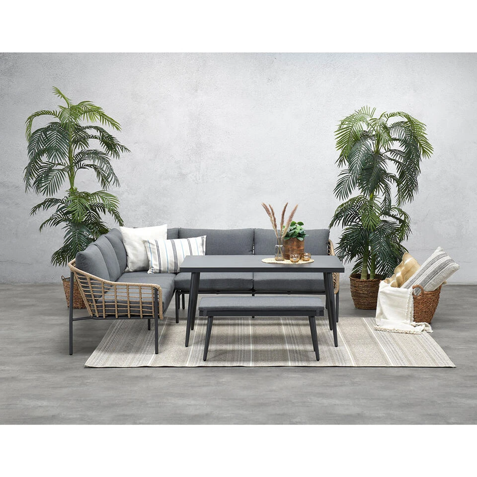 Garden Impressions Ashton Lounge Dining Set Links - Natural Rotan 2 Garden Impressions Ashton Lounge Dining Set Links - Natural Rotan - Afbeelding 2
