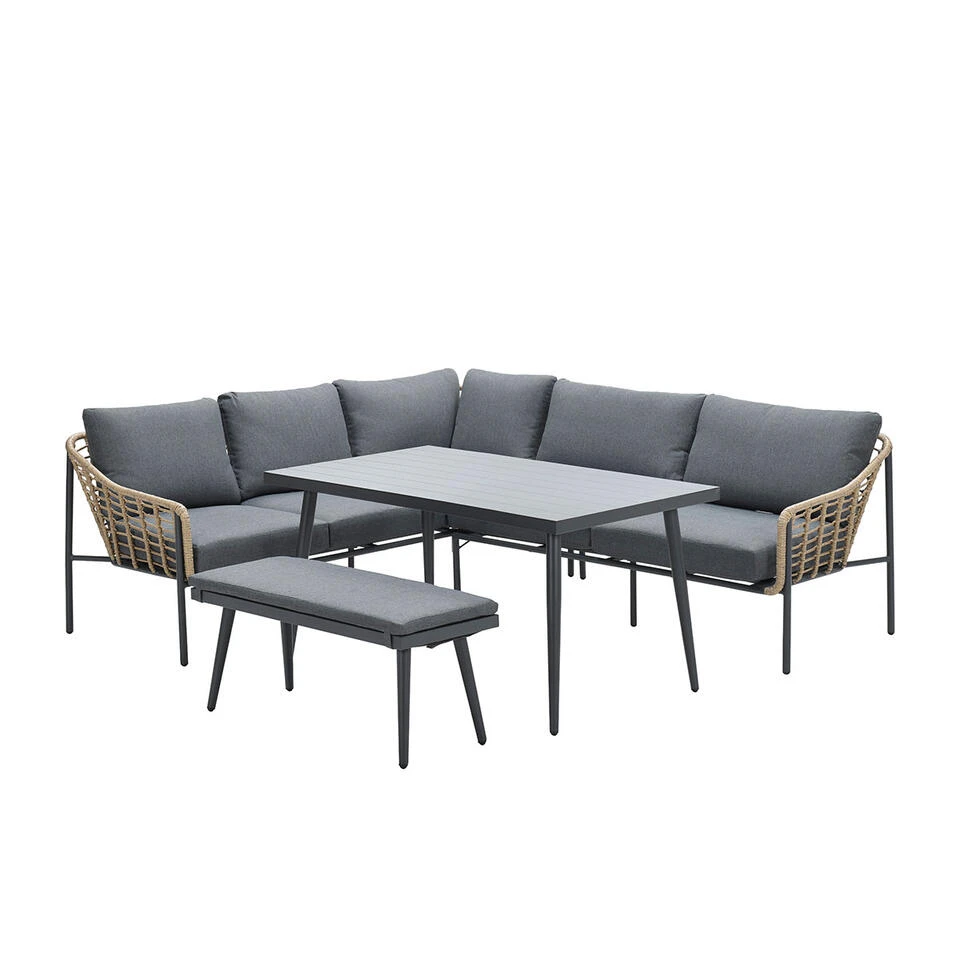 Garden Impressions Ashton Lounge Dining Set Links - Natural Rotan 1 Garden Impressions Ashton Lounge Dining Set Links - Natural Rotan