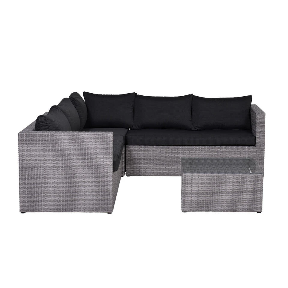 Garden Impressions Lyon Loungeset 5-delig Met Stoel -reflex Black 3 Garden Impressions Lyon Loungeset 5-delig Met Stoel -reflex Black - Afbeelding 3