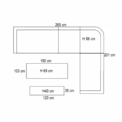 Garden Impressions Lucas Lounge Dining Set 6-delig - Natural 6 Garden Impressions Lucas Lounge Dining Set 6-delig - Natural -VIDAXL Banken Verkoop 1000042594 0103