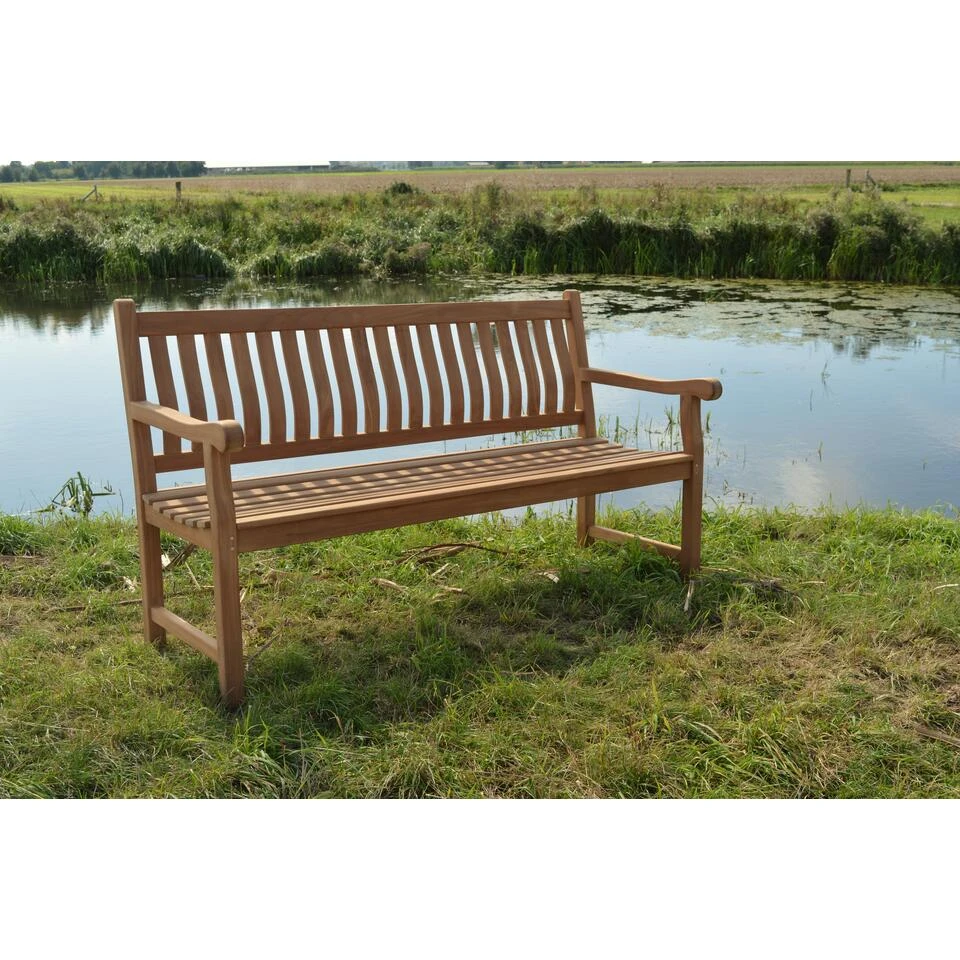 Livingfurn - Tuinbank Bench Patrick - 50x150x60 - Teakhout 2 Livingfurn - Tuinbank Bench Patrick - 50x150x60 - Teakhout - Afbeelding 2