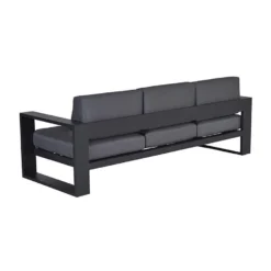 Garden Impressions Plaza 3-zits Lounge Tuinbank - Donker Grijs -VIDAXL Banken Verkoop 1000052957 0104