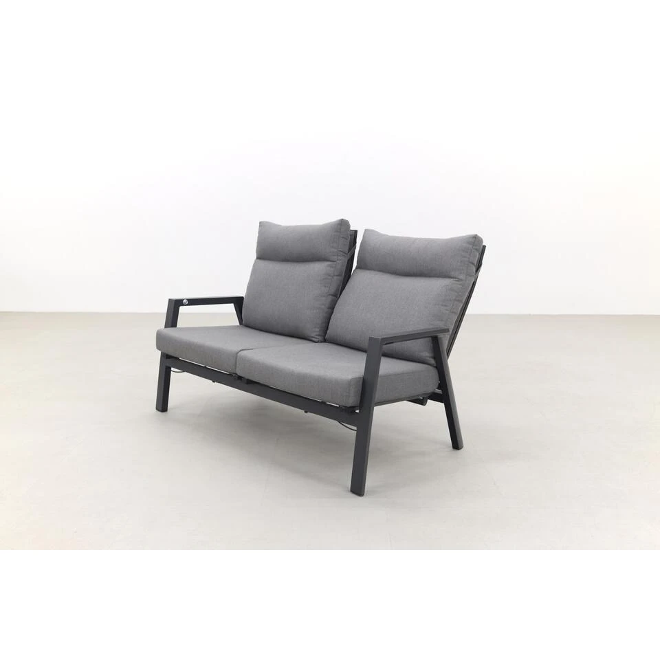 VDG Azoren 2-zitsbank Verstelbaar - Antraciet 2 VDG Azoren 2-zitsbank Verstelbaar - Antraciet - Afbeelding 2