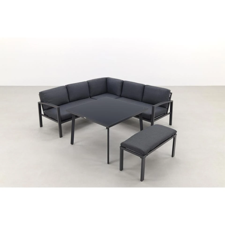 Garden Impressions Wellington Lounge Dining Set - Carbon Black 2 Garden Impressions Wellington Lounge Dining Set - Carbon Black - Afbeelding 2