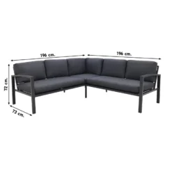 Garden Impressions Wellington Lounge Dining Set - Carbon Black 6 Garden Impressions Wellington Lounge Dining Set - Carbon Black -VIDAXL Banken Verkoop 1000053031 0102