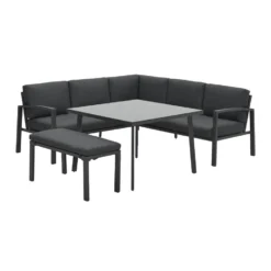 Garden Impressions Wellington Lounge Dining Set - Carbon Black