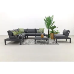 Garden Impressions Annabella Loungeset Met Loungestoel - Carbon Black 6 Garden Impressions Annabella Loungeset Met Loungestoel - Carbon Black -VIDAXL Banken Verkoop 1000053035 0102