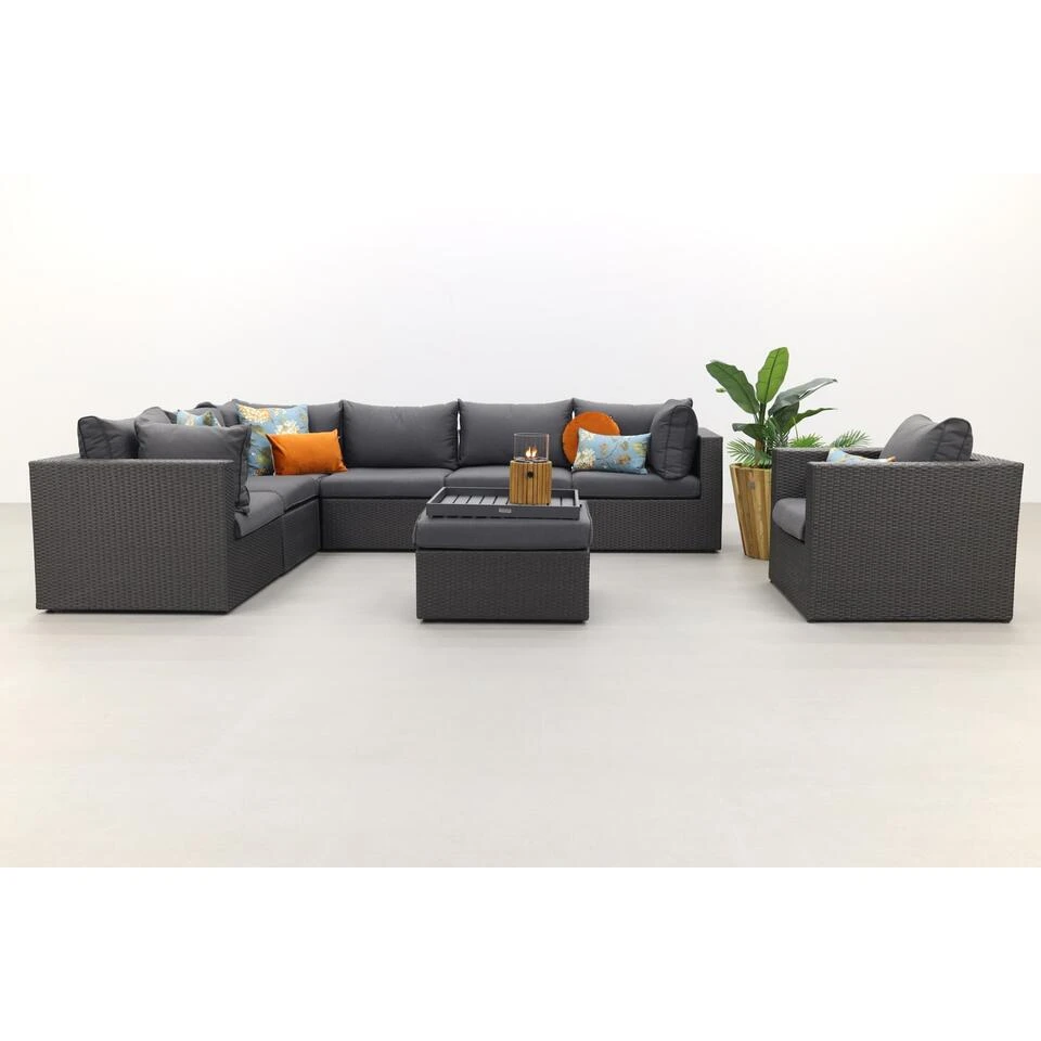 Suns Parma Loungeset - Inclusief Stoel + Middenelement - Antraciet 2 Suns Parma Loungeset - Inclusief Stoel + Middenelement - Antraciet - Afbeelding 2