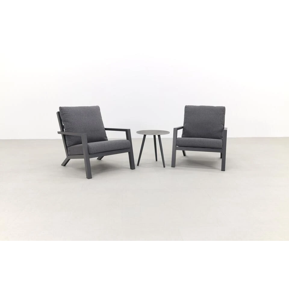 VDG Atlanta Loungestoelen/Brasilia Bijzettafel - Loungeset 3-delig 3 VDG Atlanta Loungestoelen/Brasilia Bijzettafel - Loungeset 3-delig - Afbeelding 3