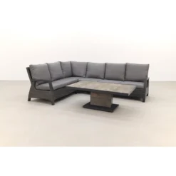 VDG Darwin/Jersey Deluxe Lounge Dining Set - Antraciet -VIDAXL Banken Verkoop 1000053076 0103