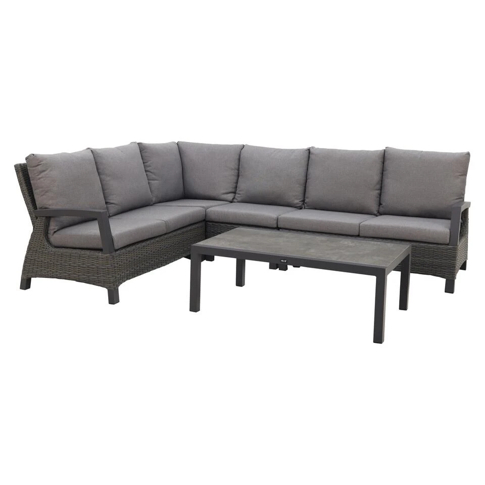 VDG Darwin/Atlanta Loungeset - Antraciet 1 VDG Darwin/Atlanta Loungeset - Antraciet