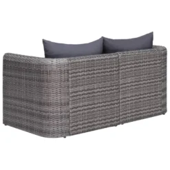 VidaXL Tuinhoekbanken 2 St Poly Rattan Grijs 6 VidaXL Tuinhoekbanken 2 St Poly Rattan Grijs -VIDAXL Banken Verkoop 1000054606 0102