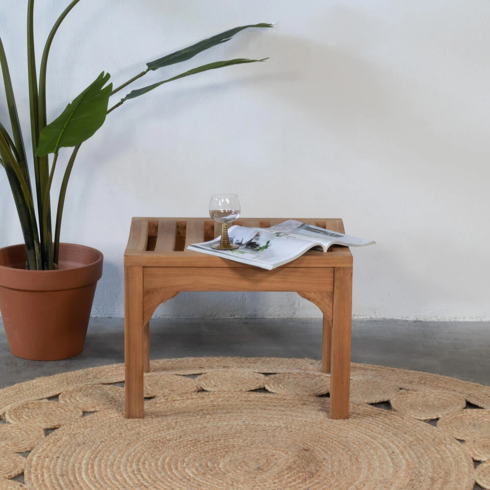 Giga Meubel Tuinbankje Teakhout - Naturel - 60cm - Bankje Madison 2 Giga Meubel Tuinbankje Teakhout - Naturel - 60cm - Bankje Madison - Afbeelding 2