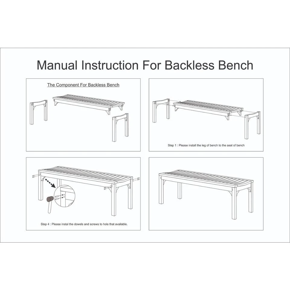 Giga Meubel Tuinbankje Teakhout - Naturel - 60cm - Bankje Madison 3 Giga Meubel Tuinbankje Teakhout - Naturel - 60cm - Bankje Madison - Afbeelding 3