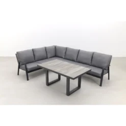 VDG Azoren/Darwin Lounge Dining Set - Antraciet - Links & Rechts -VIDAXL Banken Verkoop 1000054731 0103