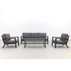 VDG Hugo Stoel-bank Loungeset - Antraciet -VIDAXL Banken Verkoop 1000057140 0103