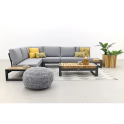 Taste Matisse Loungeset - Antraciet - 5 Delig -VIDAXL Banken Verkoop 1000073153 0103
