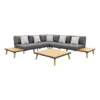 VDG Cordoba Loungeset Aluminium - Teak 4-delig