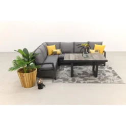 VDG Darwin Lounge Dining Set - Antraciet 6 VDG Darwin Lounge Dining Set - Antraciet -VIDAXL Banken Verkoop 1000073172 0102