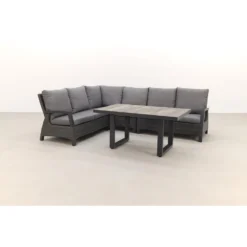 VDG Darwin Lounge Dining Set - Antraciet 7 VDG Darwin Lounge Dining Set - Antraciet -VIDAXL Banken Verkoop 1000073172 0103