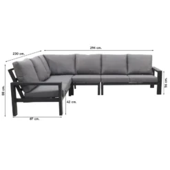 VDG Montana/Mindo Aluminium Loungeset 6 VDG Montana/Mindo Aluminium Loungeset -VIDAXL Banken Verkoop 1000073182 0102