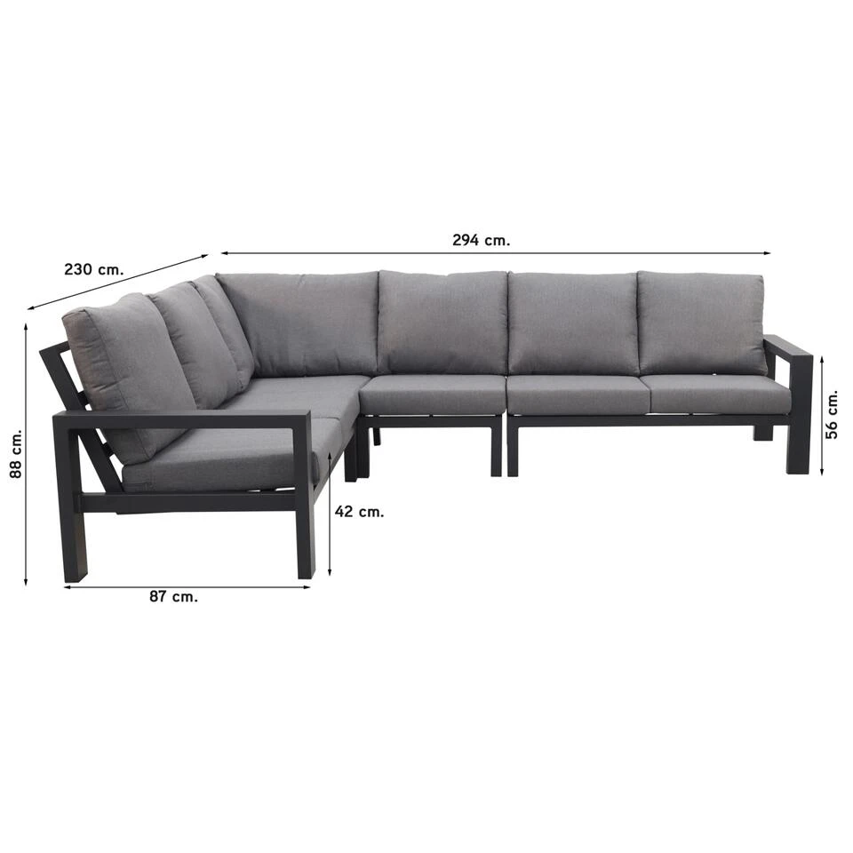 VDG Montana/Mindo Aluminium Loungeset 3 VDG Montana/Mindo Aluminium Loungeset - Afbeelding 3