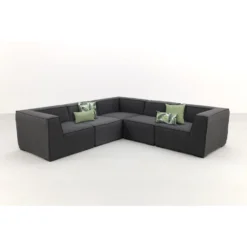 Liberty Sunbrella Loungeset - Sooty - 5-delig -VIDAXL Banken Verkoop 1000073581 0102