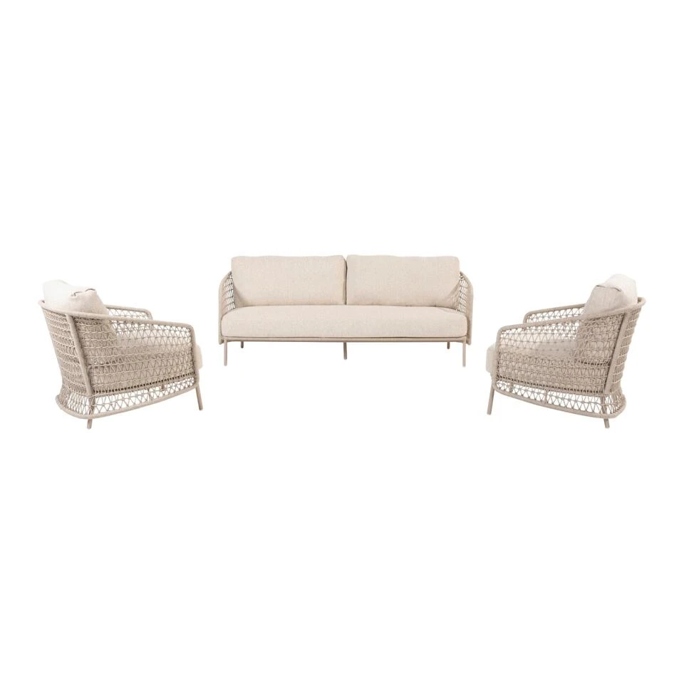 Puccini Stoel-bank Loungeset - 3-delig 1 Puccini Stoel-bank Loungeset - 3-delig