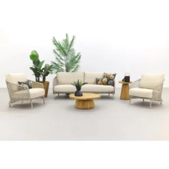 4 Seasons Outdoor Puccini/Pablo Stoel-bank Loungeset - 5-delig -VIDAXL Banken Verkoop 1000080778 0103