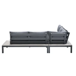 Garden Impressions Aurora Loungeset 4-delig - Donker Grijs -VIDAXL Banken Verkoop 1000083124 0104