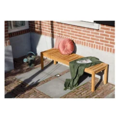 Exotan 3-Zits Tuinbankje Comfort - Teak - Naturel - 44x150x45 -VIDAXL Banken Verkoop 1000088949 0102