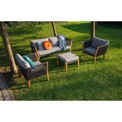 Exotan 3-Zits Tuinbankje San Remo - Teak - Grijs - 70x180x76 5 Exotan 3-Zits Tuinbankje San Remo - Teak - Grijs - 70x180x76 -VIDAXL Banken Verkoop 1000089024 0102