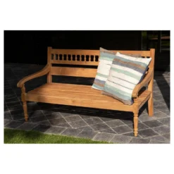 Exotan 2-Zits Tuinbankje Java - Teak - Naturel - 85x150x79 -VIDAXL Banken Verkoop 1000089025 0102