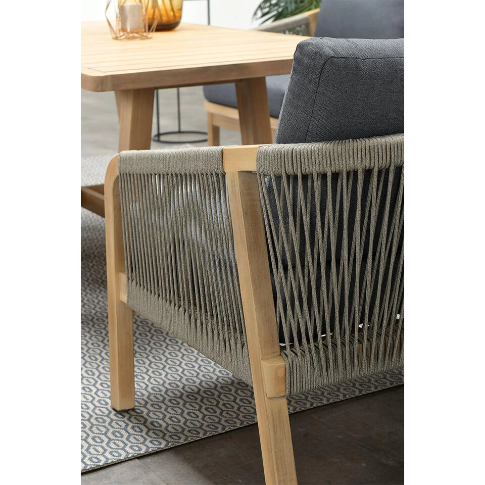 Garden Impressions Alora Lounge Dining Set 5-delig R-donker Grijs 4 Garden Impressions Alora Lounge Dining Set 5-delig R-donker Grijs - Afbeelding 4