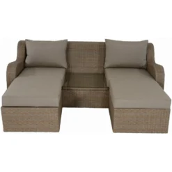 Pandora Loungeset / - Glas - Bruin 7 Pandora Loungeset / - Glas - Bruin -VIDAXL Banken Verkoop 1000094354 0104