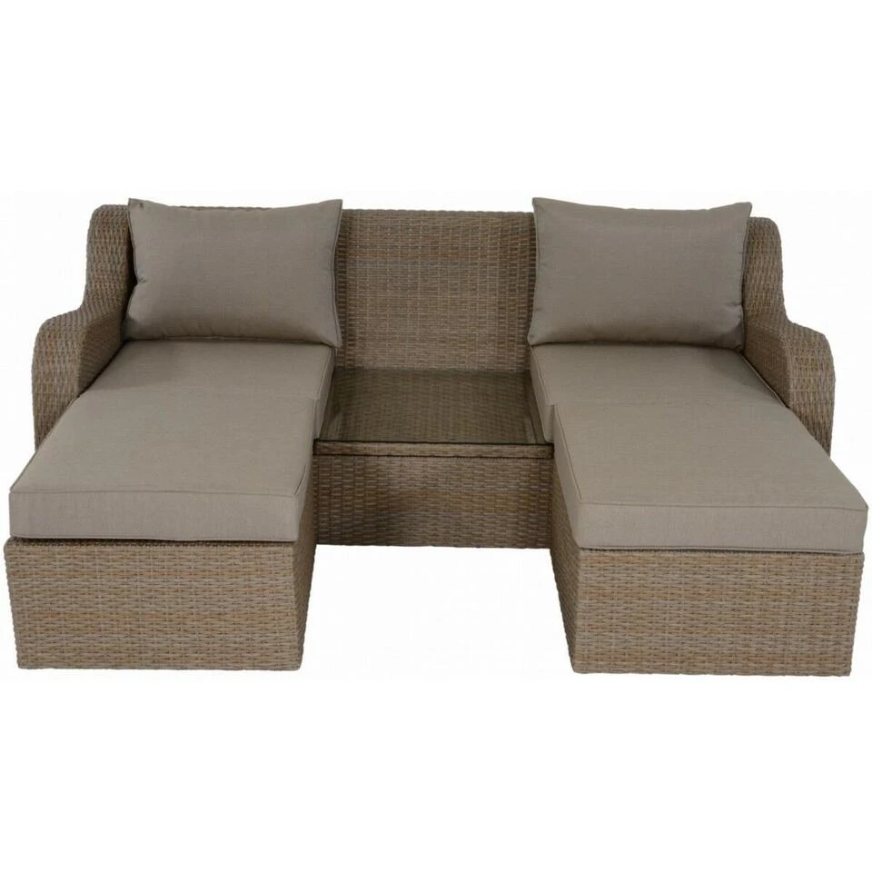 Pandora Loungeset / - Glas - Bruin 4 Pandora Loungeset / - Glas - Bruin - Afbeelding 4