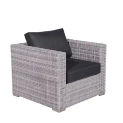 Garden Impressions Tennesee Loungeset 4-delig - Grijs -VIDAXL Banken Verkoop 1000095160 0104