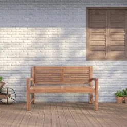 CLP Teakbank Halden 150 Cm -VIDAXL Banken Verkoop 1000095886 0102