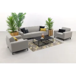 Boavista/Royalty Stoel-bank Loungeset - Nature Grey - 5-delig 7 Boavista/Royalty Stoel-bank Loungeset - Nature Grey - 5-delig -VIDAXL Banken Verkoop 1000096771 0103