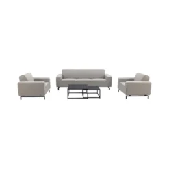 Boavista/Royalty Stoel-bank Loungeset - Nature Grey - 5-delig