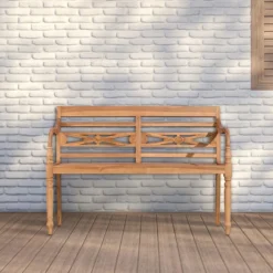 CLP Bank Maryland 120 Cm Teak 6 CLP Bank Maryland 120 Cm Teak -VIDAXL Banken Verkoop 1000097775 0102