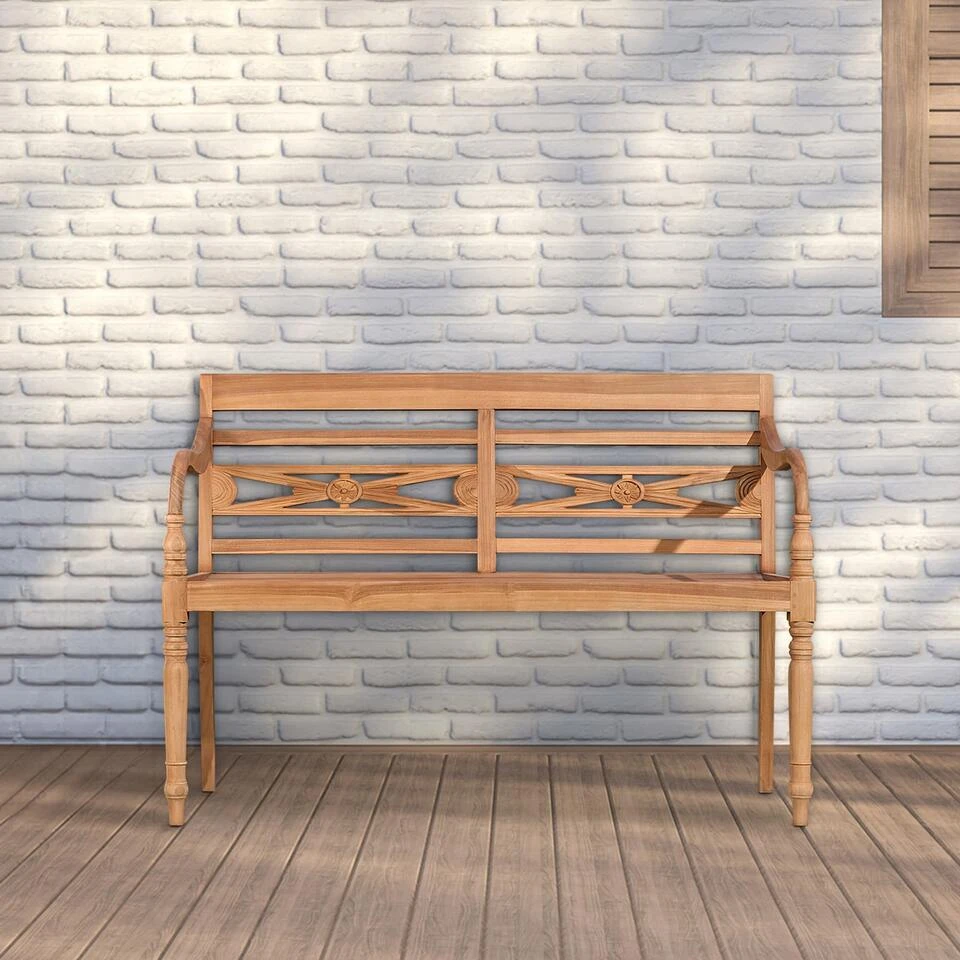 CLP Bank Maryland 120 Cm Teak 3 CLP Bank Maryland 120 Cm Teak - Afbeelding 3