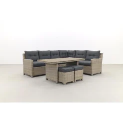 Garden Impressions Alaska Lounge Dining Set Rechts - Vintage Willow 6 Garden Impressions Alaska Lounge Dining Set Rechts - Vintage Willow -VIDAXL Banken Verkoop 1434210827 0109